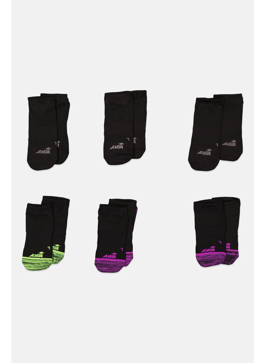 Women 6 Pairs Brand Logo  No Show Foot Socks, Black Combo - pzsku/Z8912651291186EF34146Z/45/_/1727187948/6d251be6-3b0b-413b-af7d-f8da35c8d891