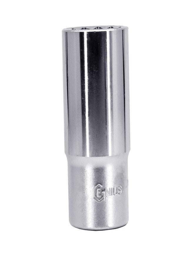 Genius Tools 437840 1/2" Dr. 40mm Deep Hand Socket (12 Point) - Image 1