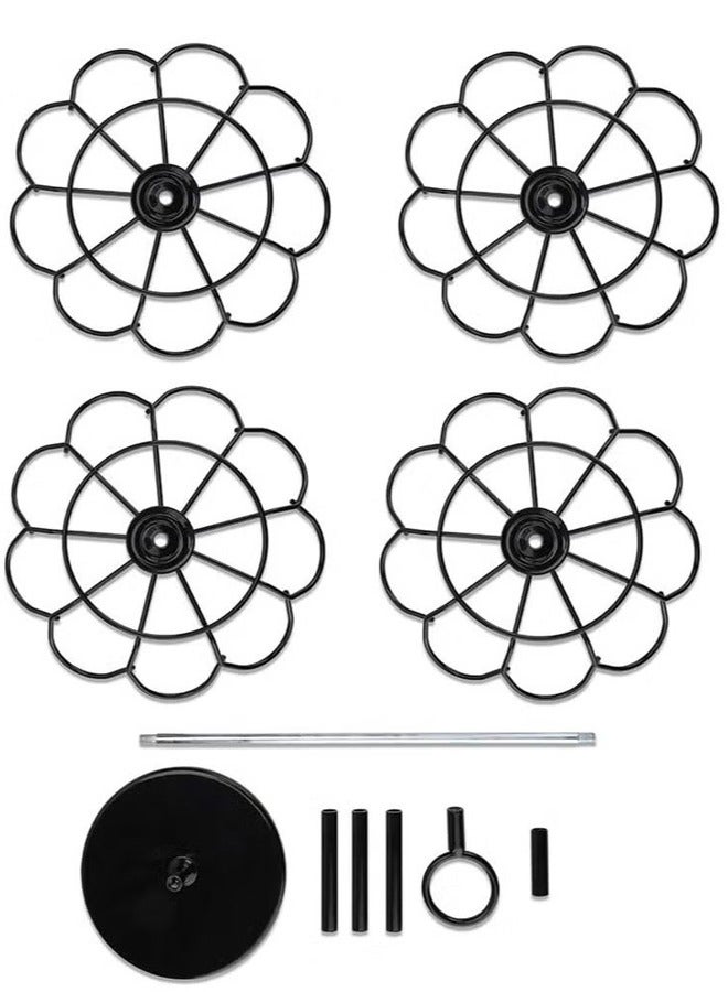 بلومنغ تايم حامل كبسولات قهوة دوار من الفولاذ المقاوم للصدأ أسود - Image 4