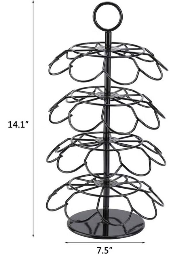 بلومنغ تايم حامل كبسولات قهوة دوار من الفولاذ المقاوم للصدأ أسود - Image 3