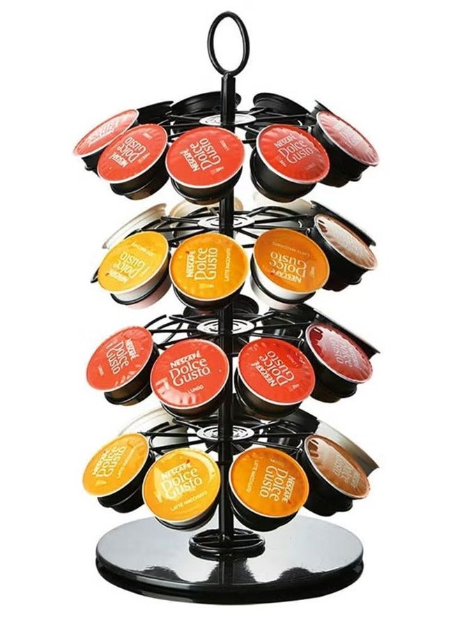 بلومنغ تايم حامل كبسولات قهوة دوار من الفولاذ المقاوم للصدأ أسود - Image 1