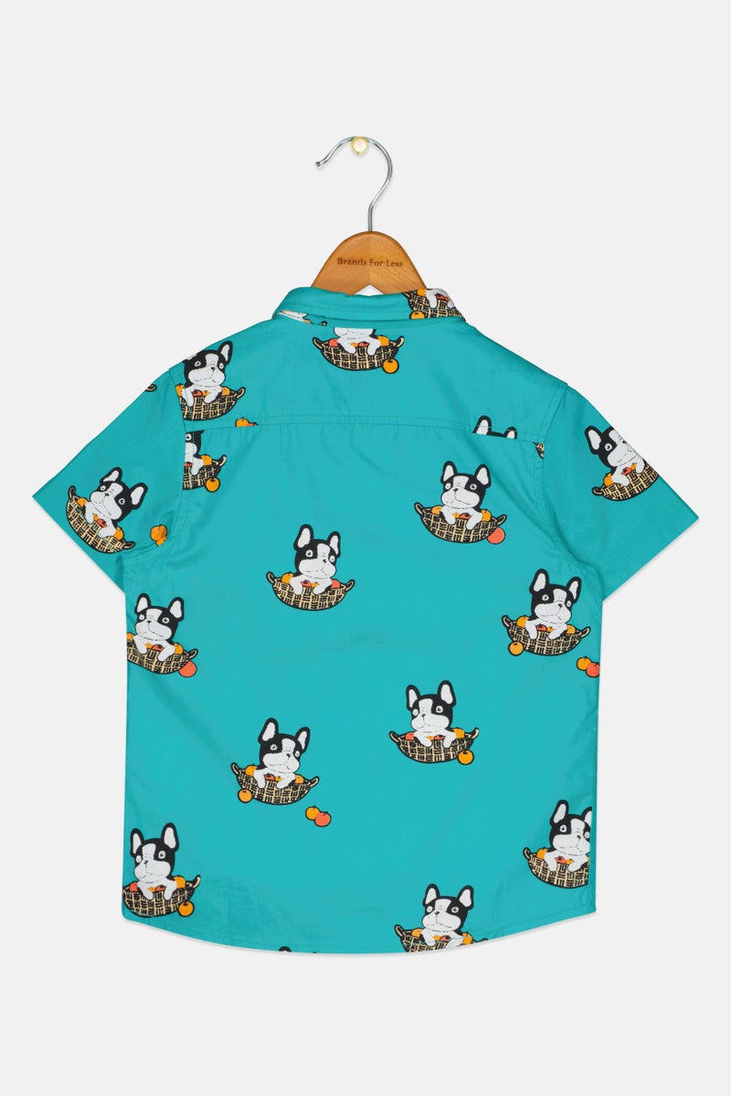 JACK & JONES Kids Boy Graphic Print Short Sleeve Casual Shirts, Multicolor - Image 2