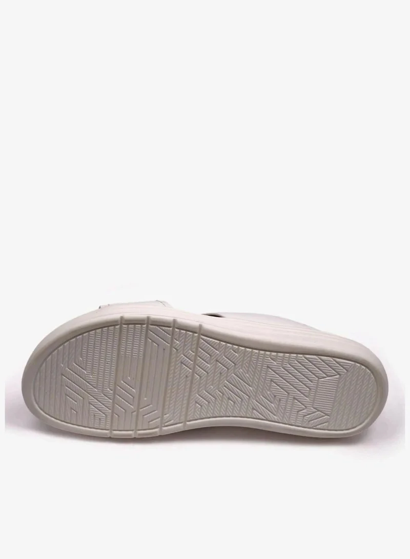 Comfort Plus  MATTE LEATHER MENS STYLISH SANDALS WHITE for Men | Best Price UAE