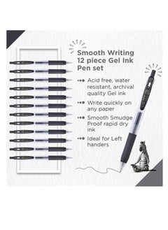 ZEBRA 12 Piece Sarasa Clip Gel Ink Pen Black 0.7 mm  - Image 2