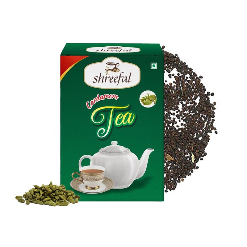 Shreefal شاي الهيل شريفل، شاي هيل غير محلى قليل الدسم، شاي باتي بنكهة الهيل 250 جرام - Image 1