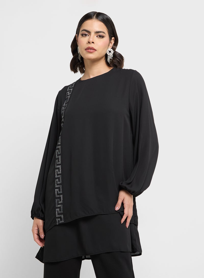 خزانة طقم تونيك وبنطلون بطبقات - Image 3