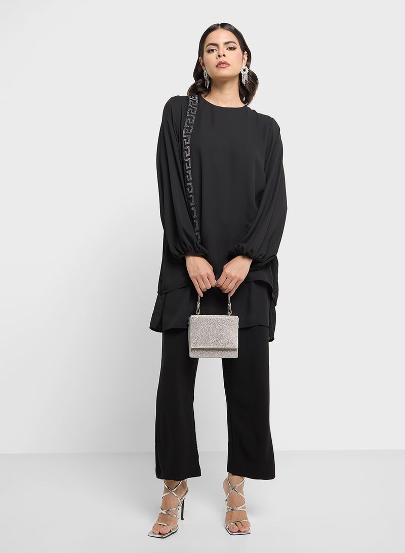 خزانة طقم تونيك وبنطلون بطبقات - Image 5