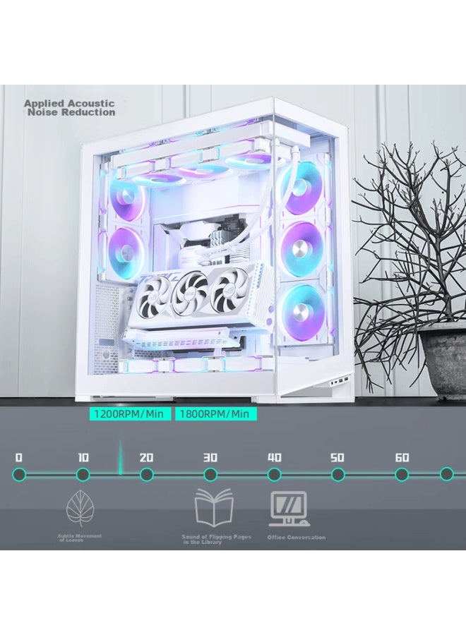 Phanteks D30 Building Block Edition Jingye 14cm White Case Water Cooling Radiator Argb Temperature Control Fan - Image 2