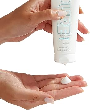 Bondi Sands PURE SelfTanning Sleep Mask Hydrating Formula Gives a Natural Glow Overnight Enriched with Cocoa Shea Butter Hyaluronic Acid Vitamins C E Vegan Cruelty Free 75 mL253 Oz - Image 3