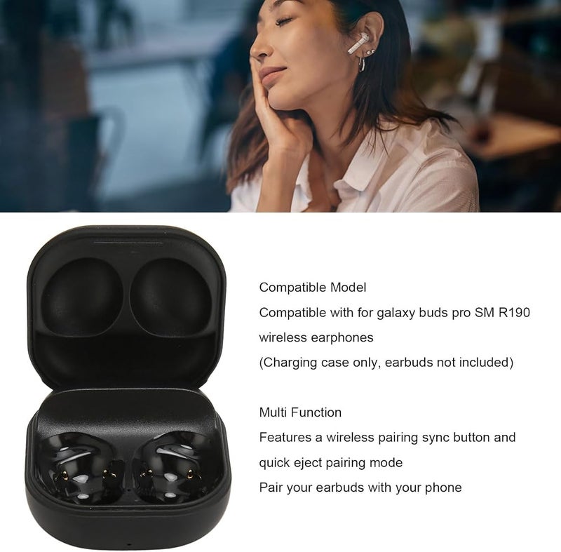 Goshyda Wireless Charging Case for Buds Pro R190 Wireless Earbuds, USB C Replacement Dock Station with Pairing Sync Button - Image 3