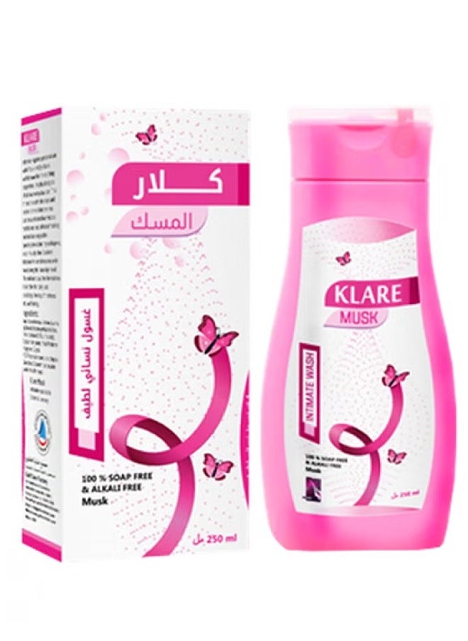 كلاري غسول نسائي كلار المسك للمنطقة الحساسة 250 مل  - Image 1