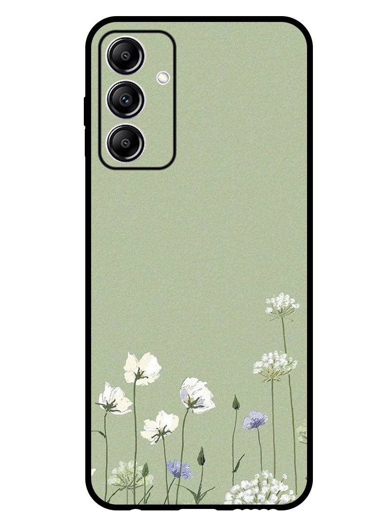 Theodor Protective Case Anti Scratch Shock Proof Bumper Cover For Samsung Galaxy A25 White Flowers (2) - Image 1