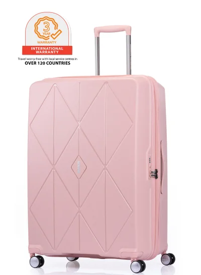 AMERICAN TOURISTER Argyle Suitcase, Check-In Size 81 cm / 30 inch, 4 Spinner Wheels, Hard Top, Polypropylene, Antique Pink|DuoSaf™ Security Zipper|Expandable|TSA 008 - 3 Years International Warranty