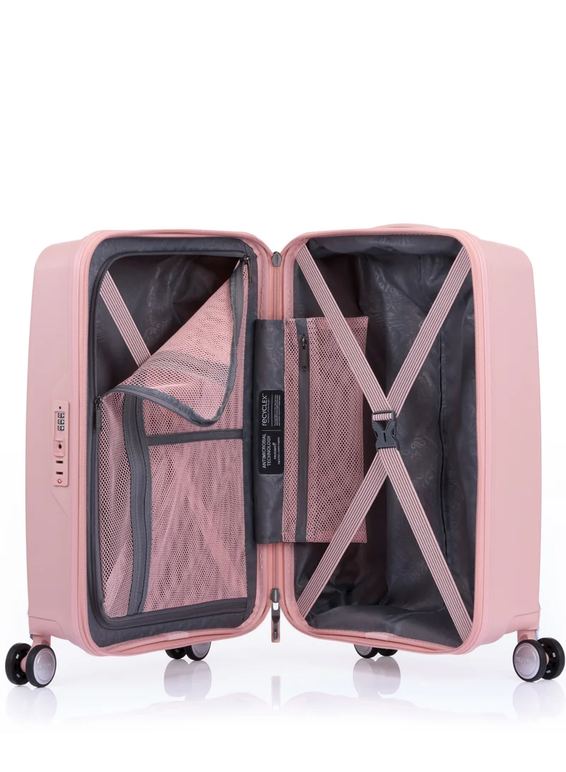 AMERICAN TOURISTER Argyle Suitcase, Check-In Size 81 cm / 30 inch, 4 Spinner Wheels, Hard Top, Polypropylene, Antique Pink|DuoSaf™ Security Zipper|Expandable|TSA 008 - 3 Years International Warranty