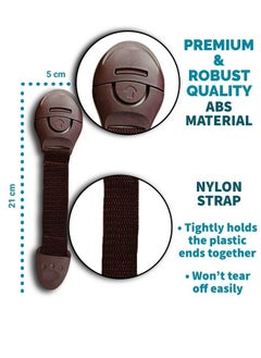 KidDough Furniture Safety Locks For Kids (6 Locks Brown) (Made In India)  - Image 5