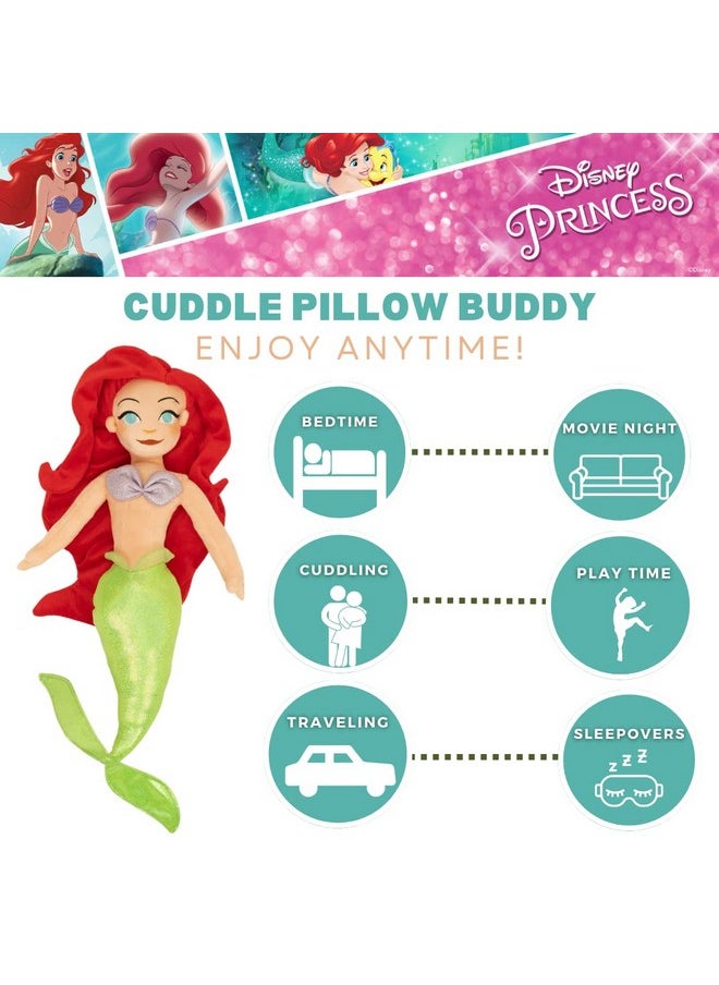 Franco - The Little Mermaid Kids Bedding Super Soft Plush Cuddle Pillow Buddy Standard Ariel - Image 1