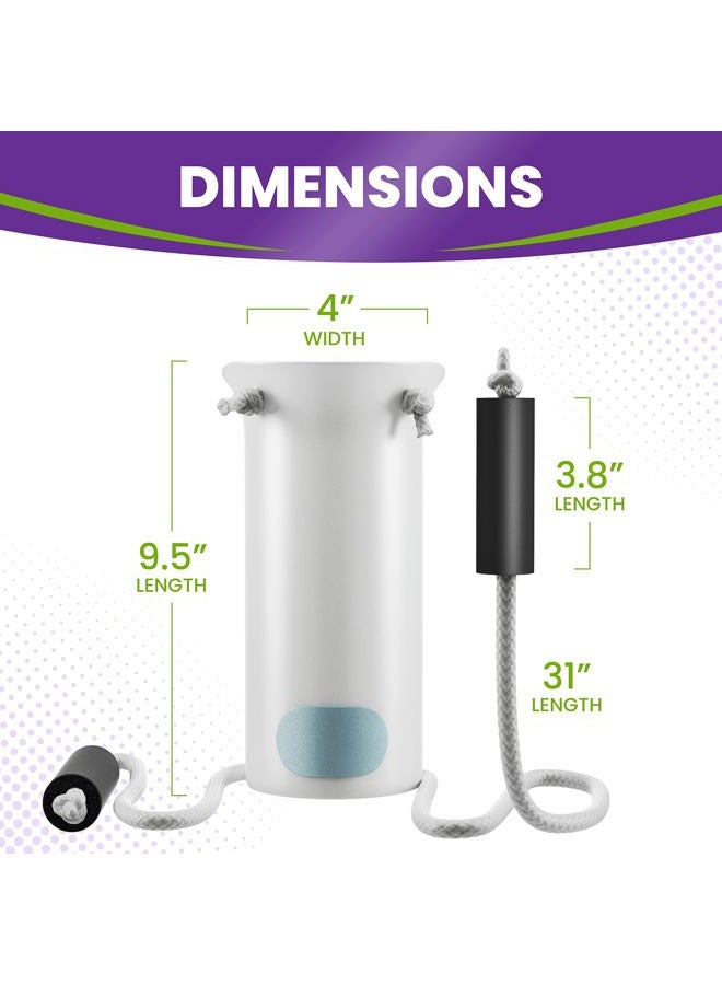 MARS WELLNESS Deluxe Molded Sock Aid Donner - Foam Grip Handles - 31" Adjustable Cords - Sock Helper Stocking Slider - Elderly, Senior, Pregnant Diabetics (Colors May Vary) - 1 Pack - Image 2