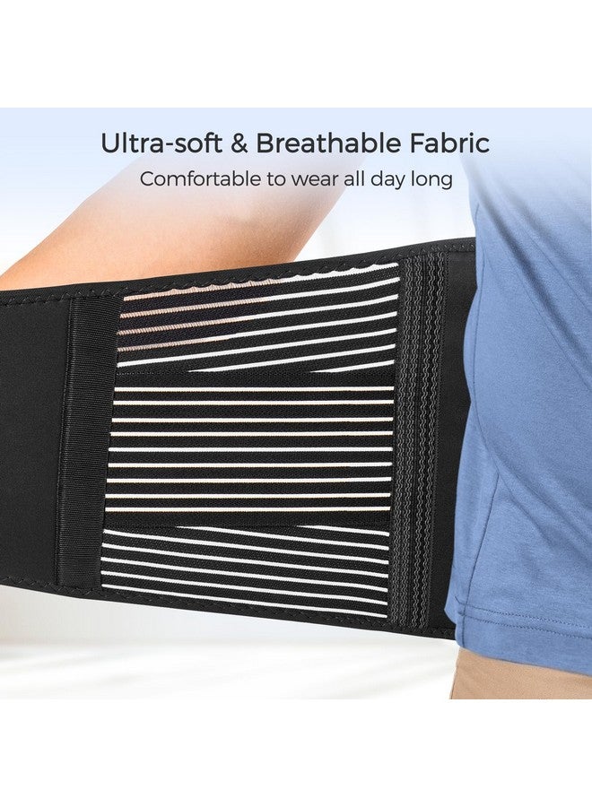 FREETOO FREETOO Back Braces for Lower Back Pain Relief with 6 Stays, Breathable Back Support Belt for Men/Women for work , Anti-skid lumbar support belt with 16-hole Mesh for sciatica(S) - Image 4