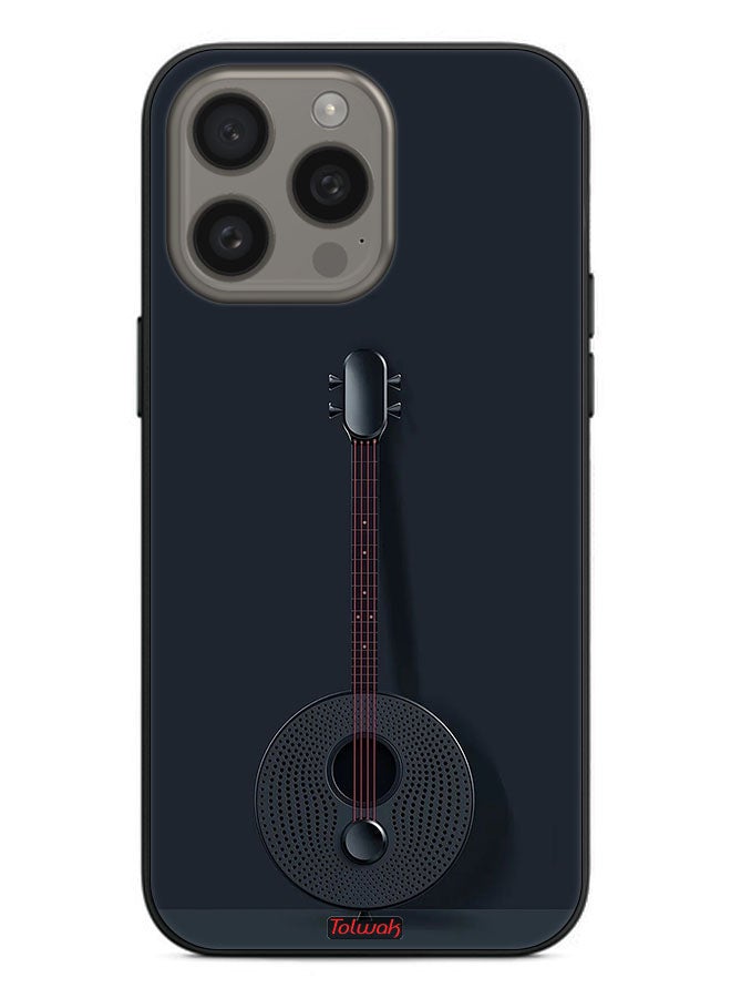 Tolwak Apple iPhone 15 Pro Protective Case Cover Guitar - Image 2