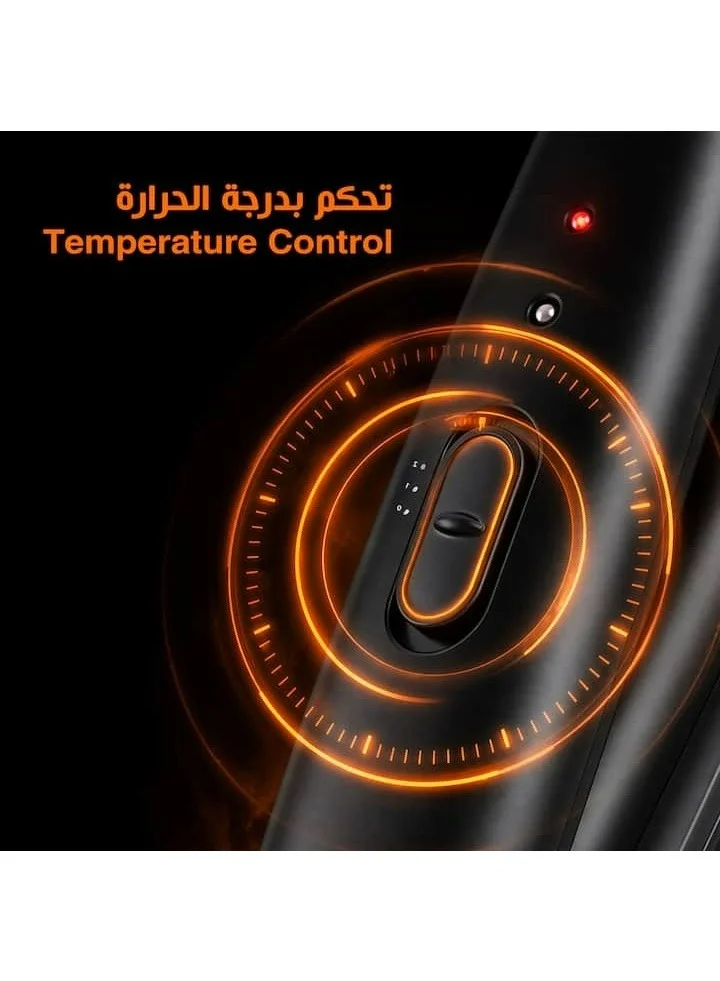 REBUNE Wireless Ceramic Hair Straightener Black 2200mAh