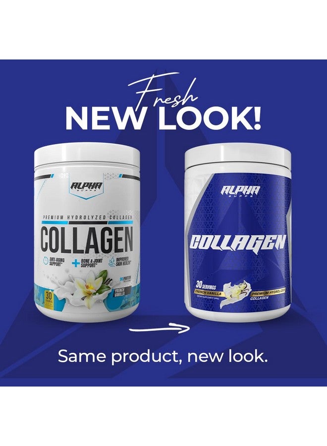 Alpha Supps Premium Hydrolyzed Collagen Protein Powder - Collagen Peptides Supplement for Men & Women with Digestive Enzymes - 30 Servings (Unflavored) - Image 2