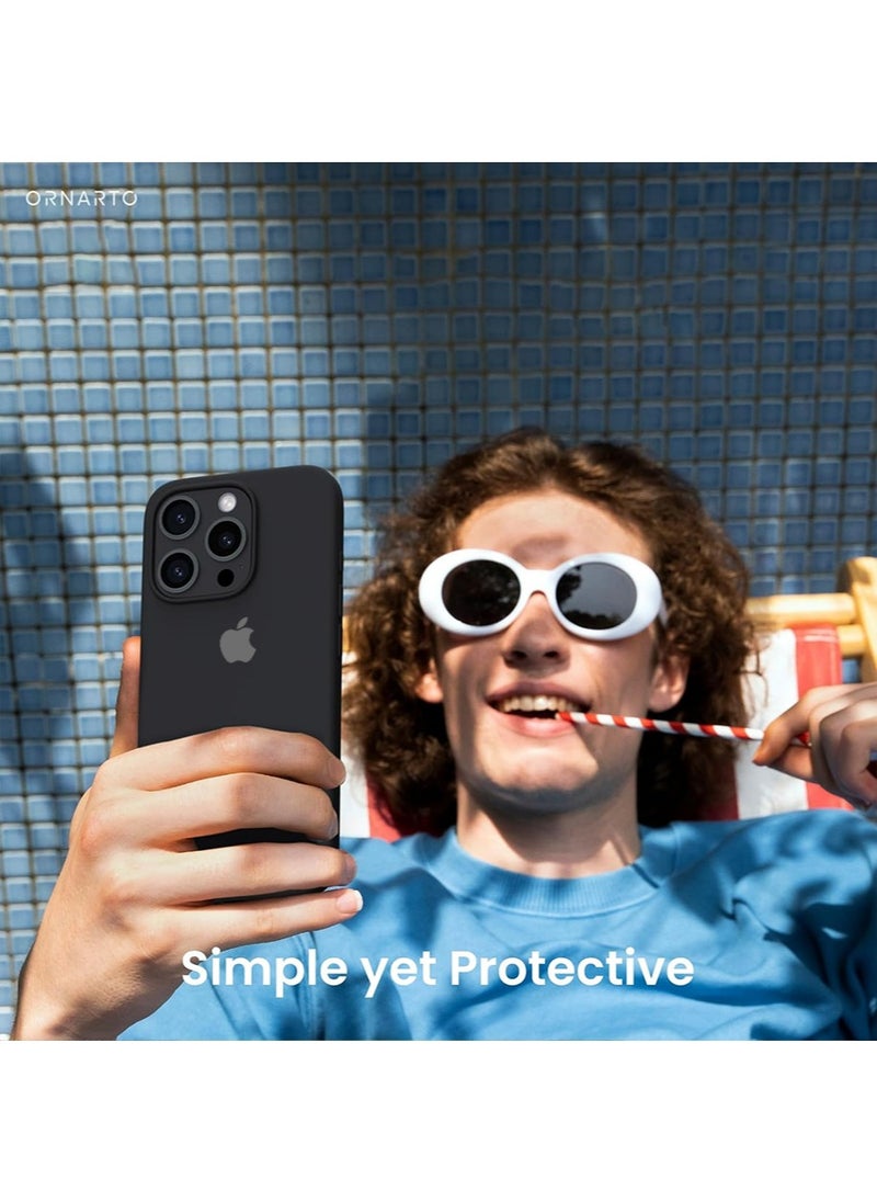 X-level - iPhone 16 Pro Mobile Case Cover with Soft Liquid Silicone Protection Anti-Scratch Shockproof Accessories Slim Protective Back Cover with Comfortable Hold Touch Feeling and Anti-fingerprint - Image 1