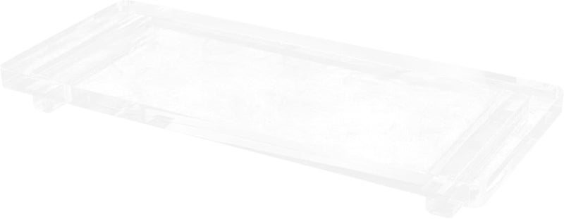 Acrylic Bathroom Counter Tray Organizer Small Vanity Perfume Tray for Bedroom Dresser Cosmetics Storage - Image 1