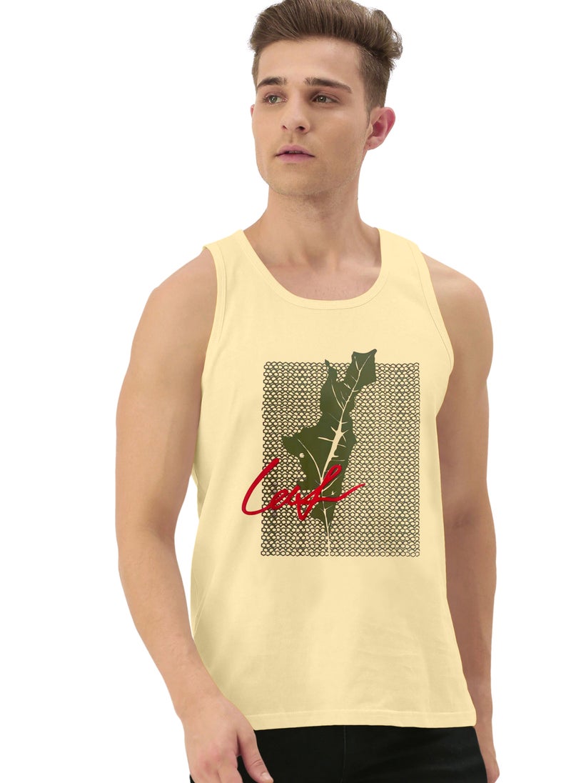 LAUREN Smith تي شيرت رياضي رجالي بدون أكمام مصنوع من القطن بنسبة 100% - Image 1