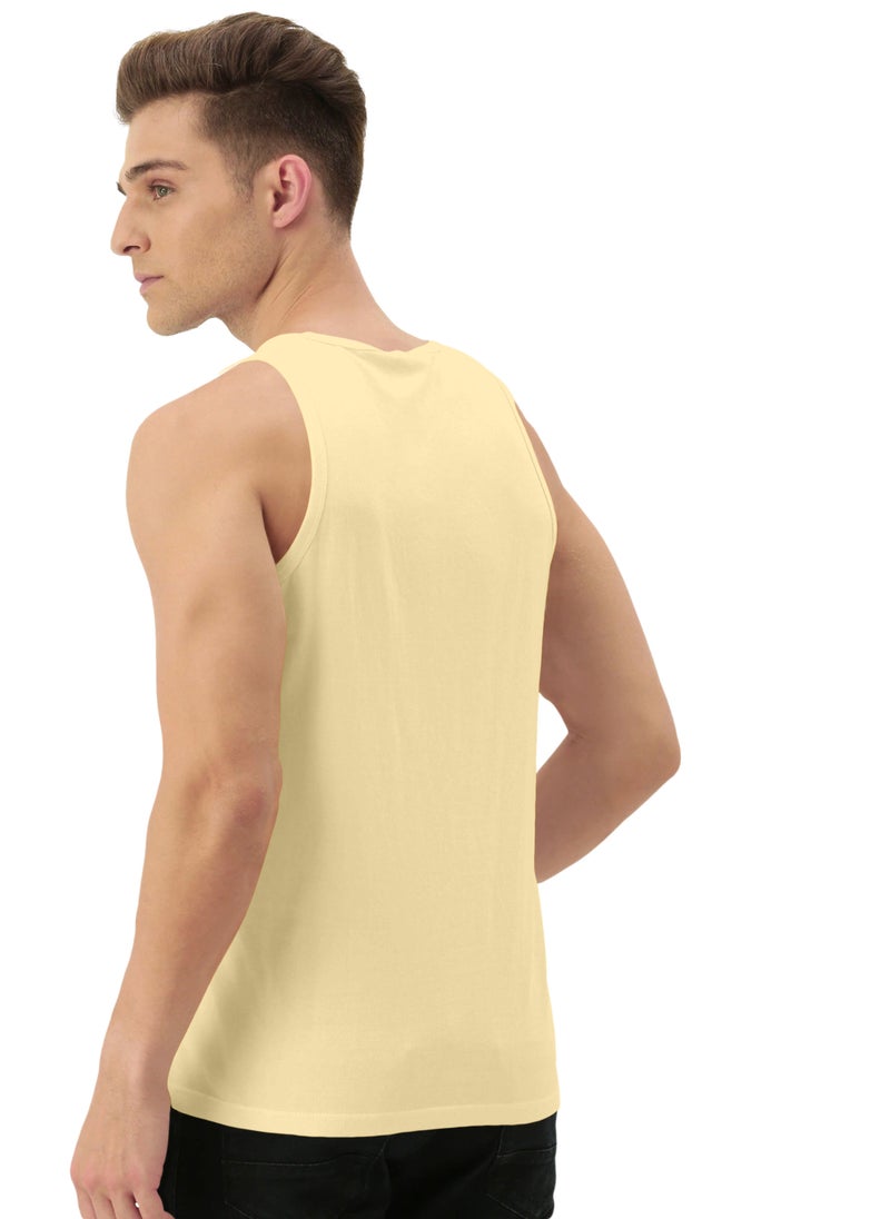 LAUREN Smith تي شيرت رياضي رجالي بدون أكمام مصنوع من القطن بنسبة 100% - Image 4