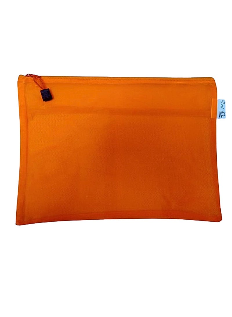 Libra A4 Zipper File Bags, Zippered Waterproof Pouch Plastic Zip Document Filing Folder Multicolors (Pack of 12)  - Image 4