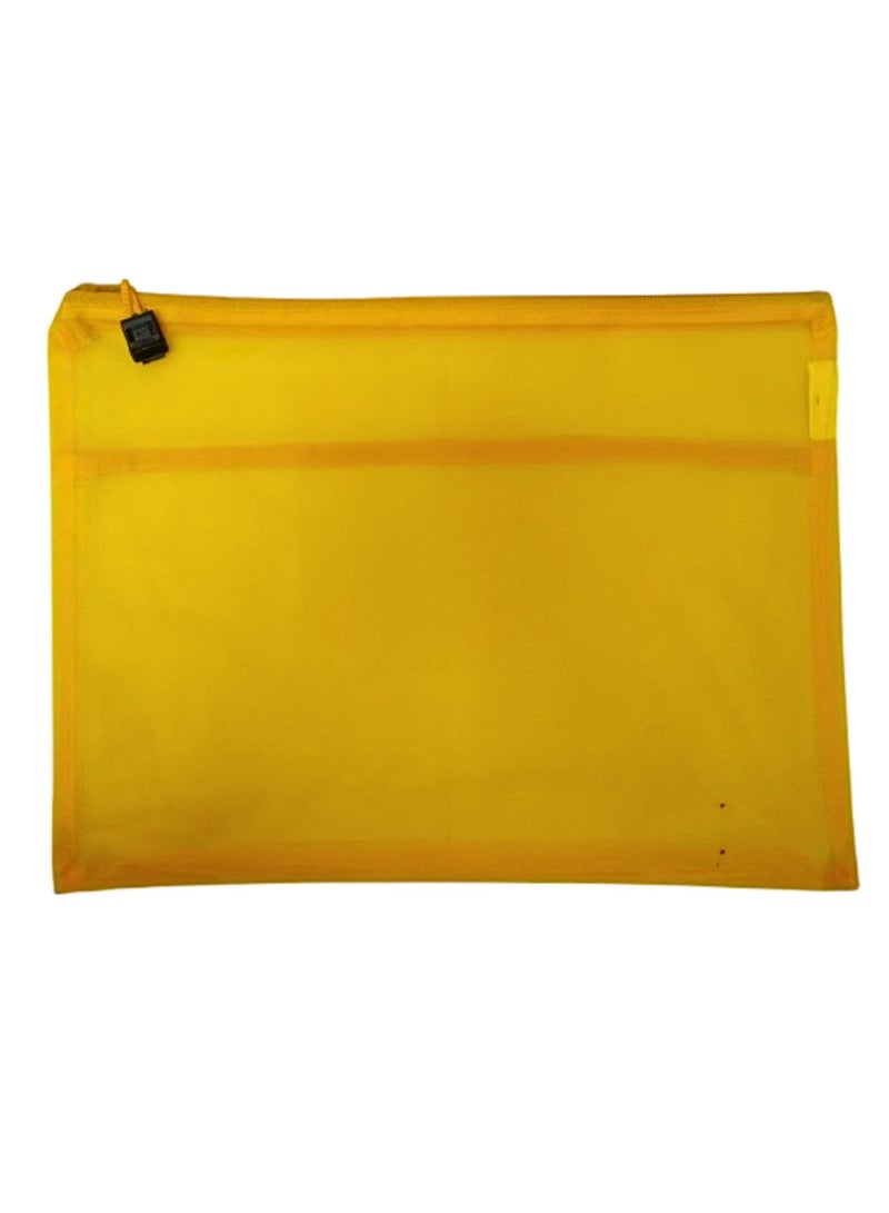 Libra A4 Zipper File Bags, Zippered Waterproof Pouch Plastic Zip Document Filing Folder Multicolors (Pack of 12)  - Image 5