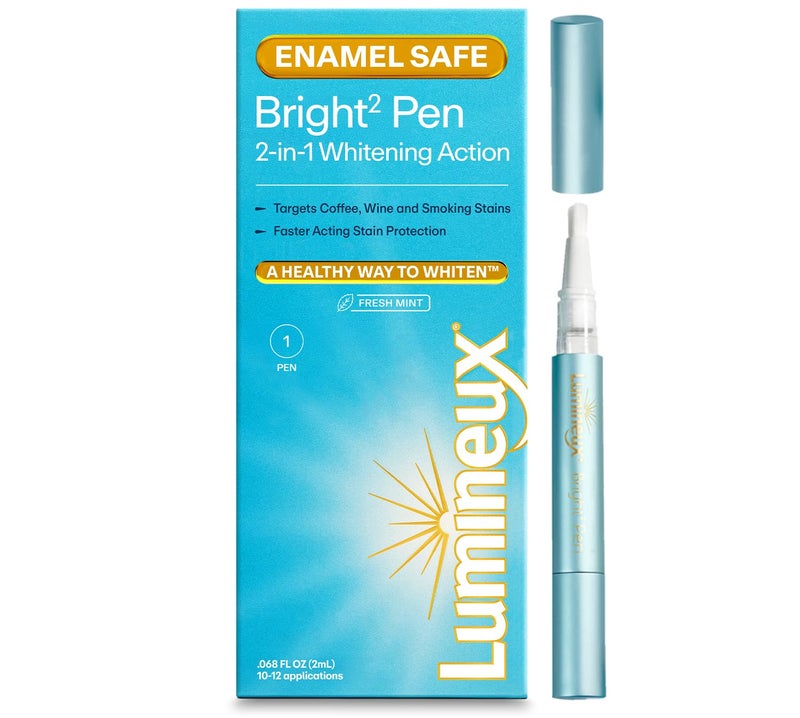 Lumineux 2-in-1 Whitening Pen (1 Pack) Enamel Safe and Clinically Proven to Whiten Without The Sensitivity - Removes Coffee, Tea, and Smoking Stains - Image 1