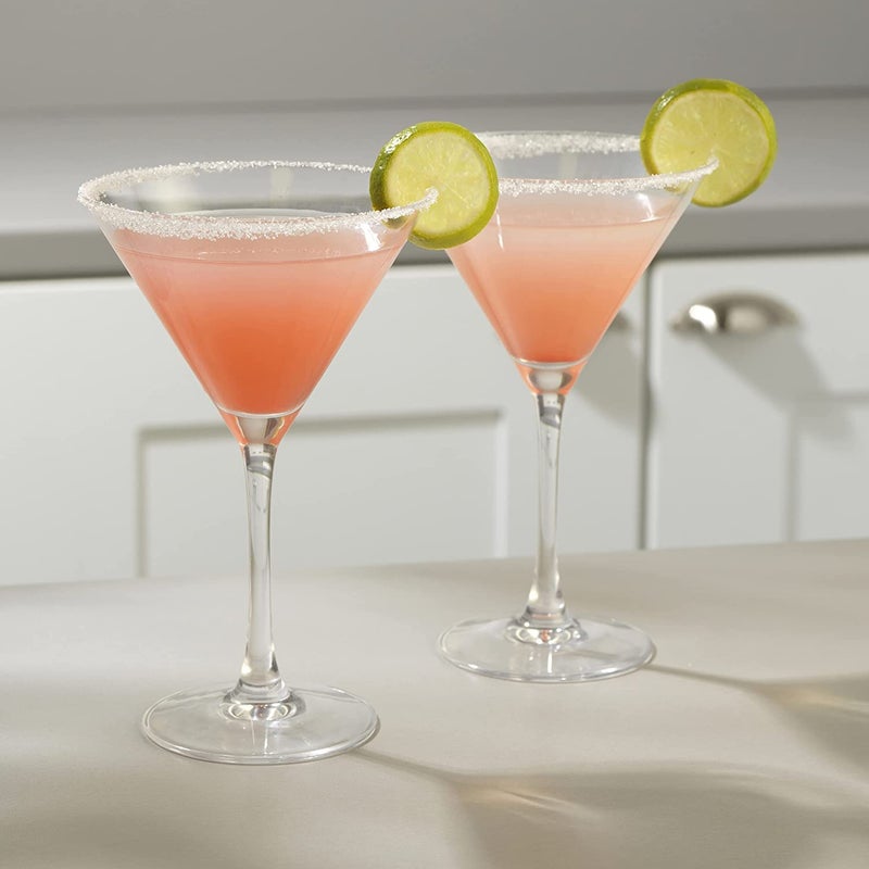 NeWine NeWine Italian Premium Crystal Martini Glasses Set of 2 PCs VShape Straight Stemmed Clear Cocktail Glass for Restaurant 48 Ounce 140ml  - Image 2