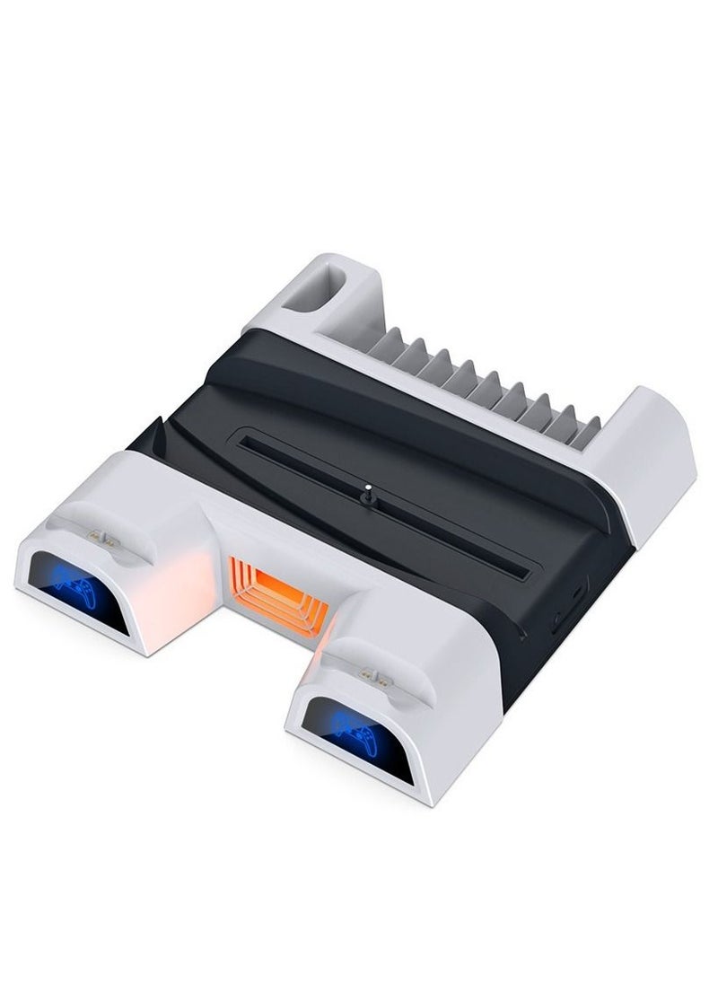 NIBEMINENT - For PS5 radiator + handle charger + multi-function PS5 storage base - Image 1