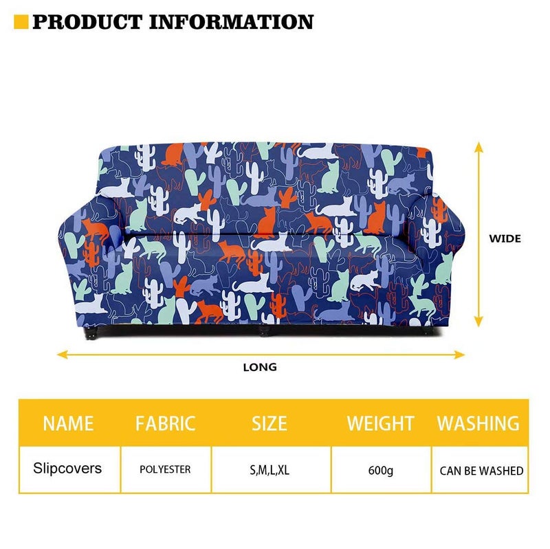 AFPANQZ Dancing Skeleton Sofa Cover Stretch Couch Covers 1 Piece Sofa Slipcovers for Living Room Office Couch with Non Skid Foams (Black  55"" to 72.8"" Loveseat Sofa 2 Seater) - Image 3