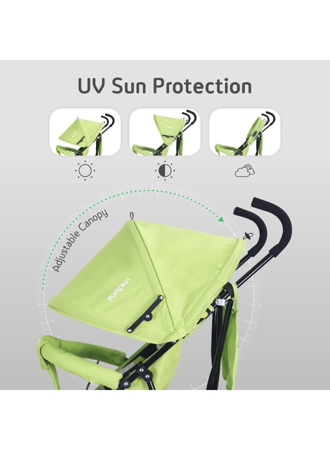 Little Pumpkin Lightweight Baby Stroller in Green - Image 3