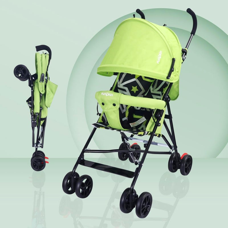 Little Pumpkin Lightweight Baby Stroller in Green - Image 1