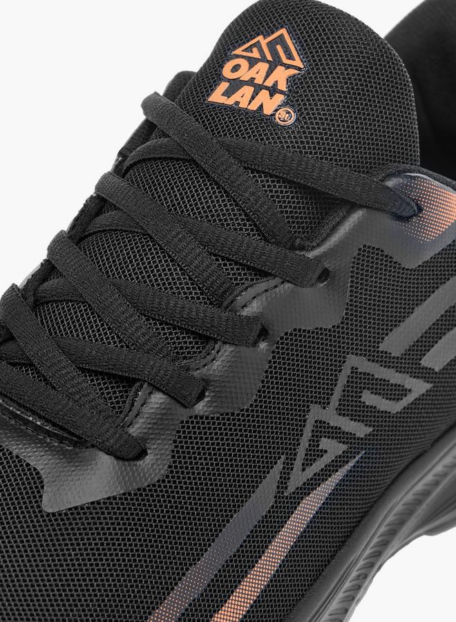 Oaklan by Shoexpress Men Logo Detail Sports Shoes with Lace-Up Closure - Image 4