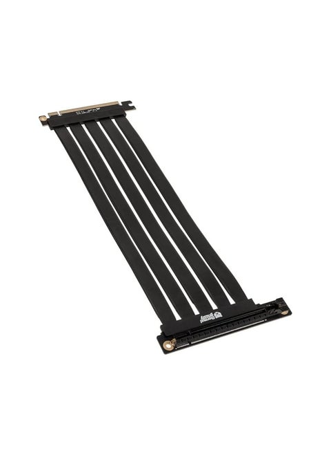 Thermal Grizzly PCIe 4.0 Riser Cable 30cm Long, Flexible Riser Cable PCI-e 4.0 x16 for Easy Insertion of Expansion Cards, Full Speed 16x PCIe Riser Extender Compatible with Computer Graphics Cards
