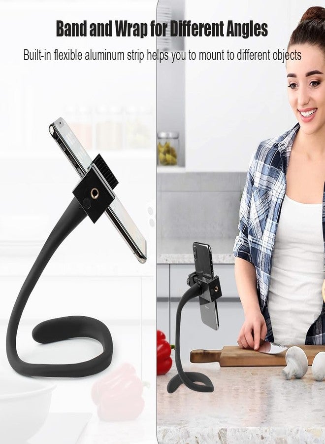 Taisioner Flex Mount Stroller Phone Holder Selfie Stick Gooseneck for Treadmill Bike Shopping Cart Boat Smartphone Suitable with GoPro Hero 12/11/10/9/8/7/6/5/4 AKASO Insta360 - Image 4