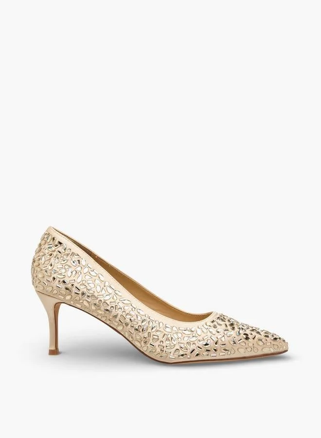 Flora Bella By Shoexpress Women Embellished Stiletto Heel Pumps Ramadan Collections