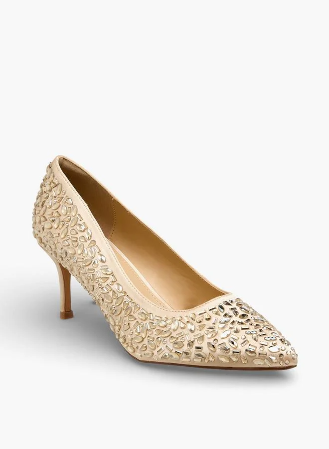 Flora Bella By Shoexpress Women Embellished Stiletto Heel Pumps Ramadan Collections