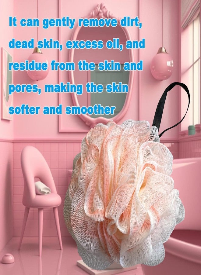 GXBTOPGO Loofah Sponge, Exfoliating Bath Sponge Body Scrubber Lofa Single Pack - Pink 50g (1 Pack) - Image 4