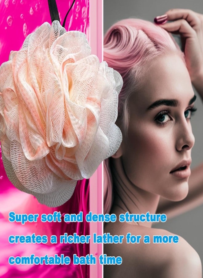 GXBTOPGO Loofah Sponge, Exfoliating Bath Sponge Body Scrubber Lofa Single Pack - Pink 50g (1 Pack) - Image 5