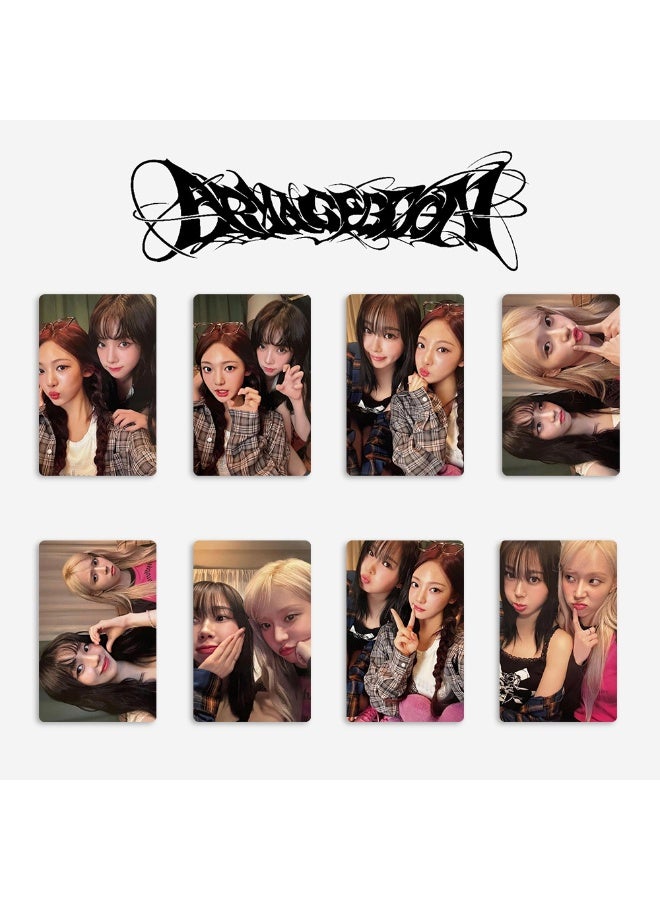 NIBEMINENT 4 Pcs Kpop Aespa Armageddon Lomo Cards Card For Fans Collection Gifts - Image 2