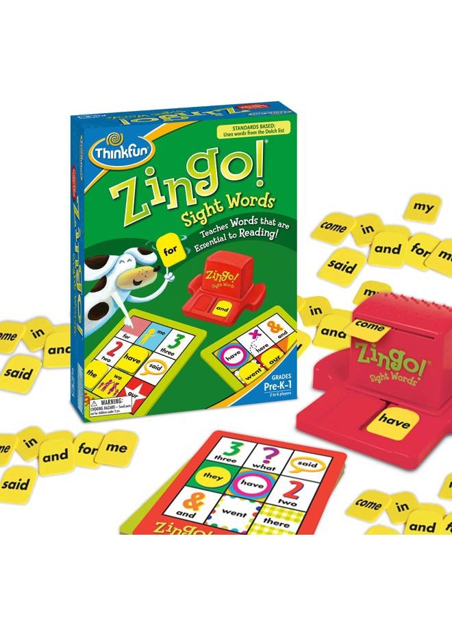 thinkfun Zingo Sight Words Award Winning Early Reading Game for Pre-K to 2nd Grade - Toy of the Year Finalist, A Fun and Educational Game Developed by Educators for Boys and Girls - Image 1