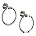 BGL BGL Towel Ring Brushed Nickel Matal Wall Mount for Bathroom 2 Pack Classic Style  - Image 2