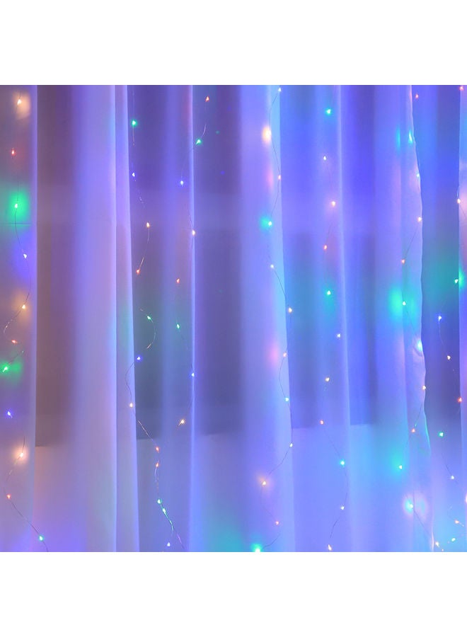 شريط إضاءة بـ 300 مصباح LED متعدد الألوان بشكل نجوم للنوافذ - Image 3