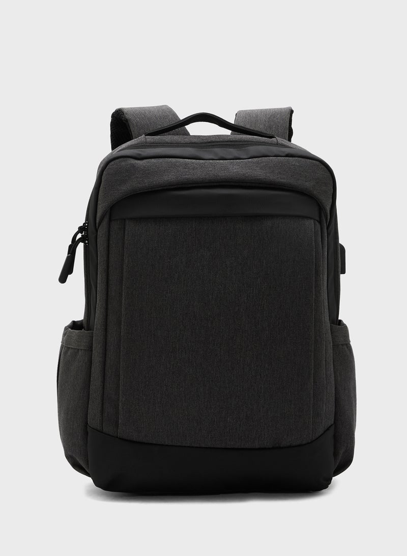 روبرت وود حقيبة ظهر كاجوال مبطنة مع منفذ - Image 1