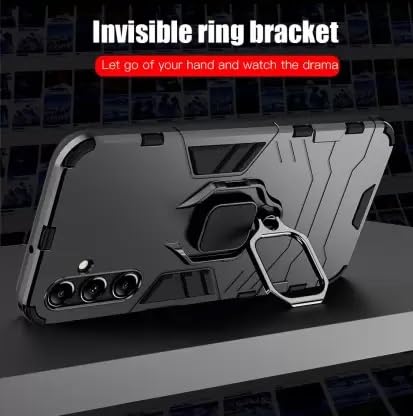 SPAZY CASE® Realme Narzo 70 Pro 5G Back Cover | Dual Layer Armor Defender Full Body Protective + PC Hybrid Kickstand Back Case for Realme Narzo 70 Pro 5G - Image 4